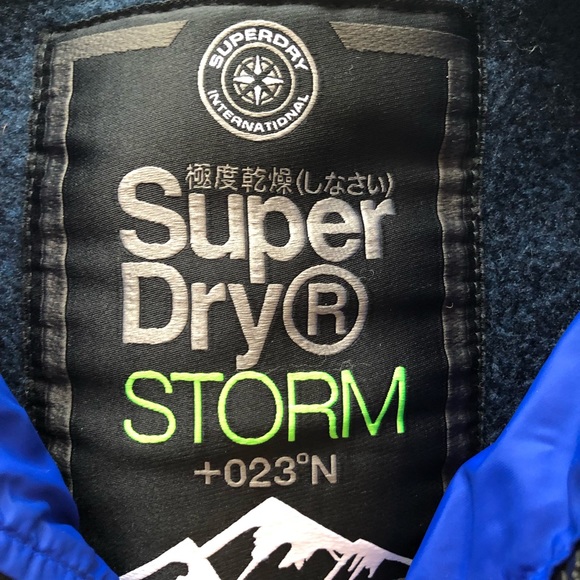 Mint SuperDry Storm hooded jacket in men’s SZ Medium!!! - Picture 3 of 16